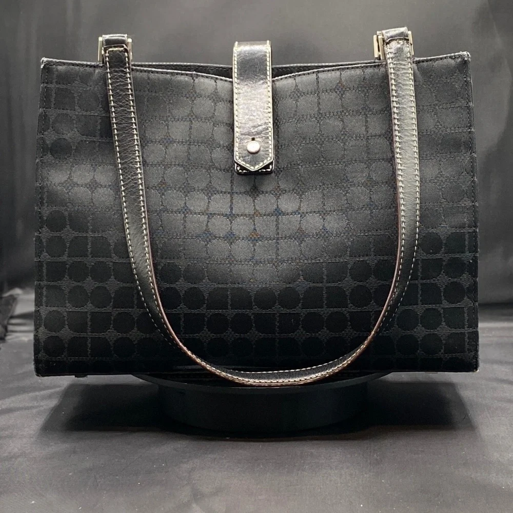 Kate Spade Dressy Black Nylon Textured Bag EUC, Vintage
